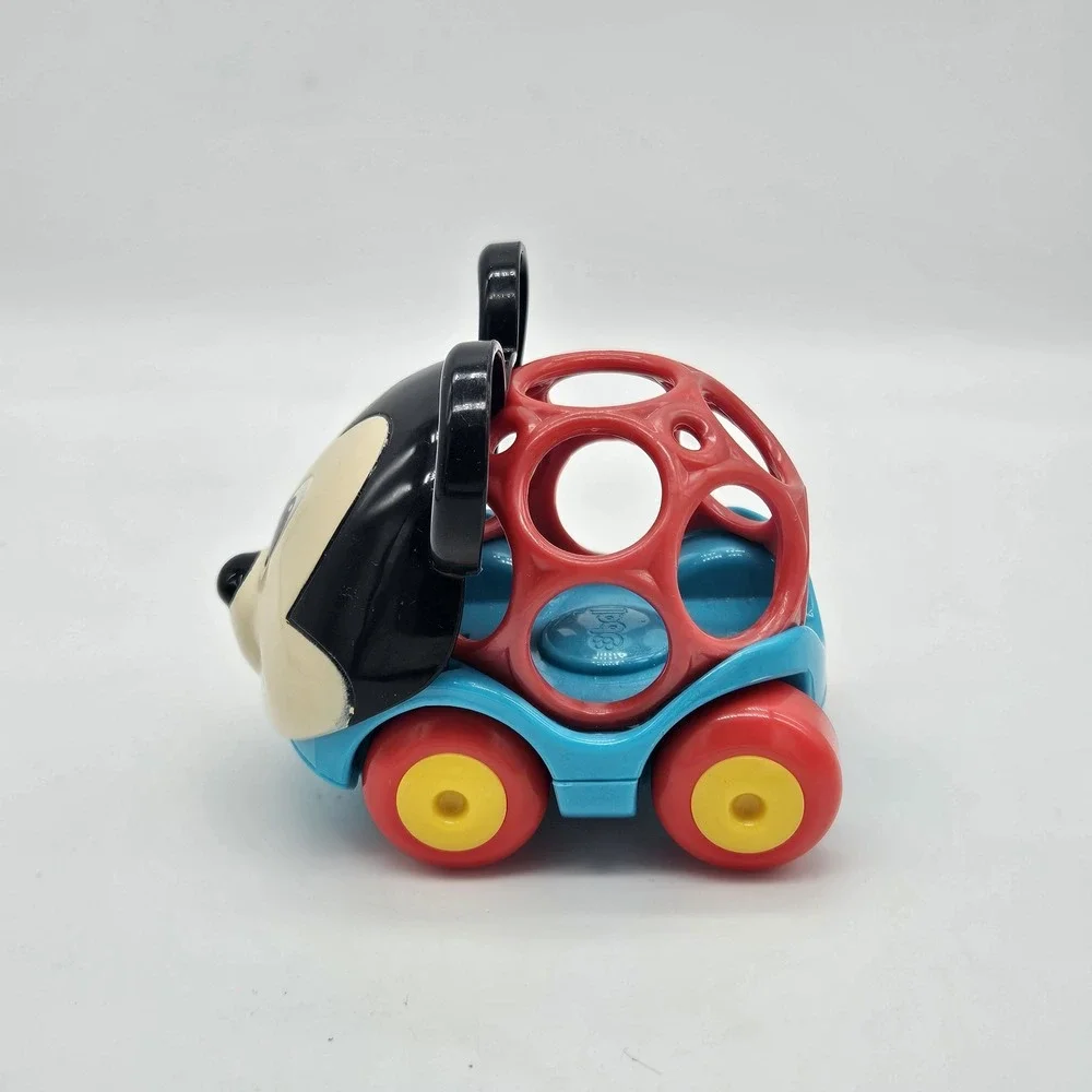Disney Mickey Mouse Oball Toy Car Red Blue Rolling Rattle Baby Toddler
